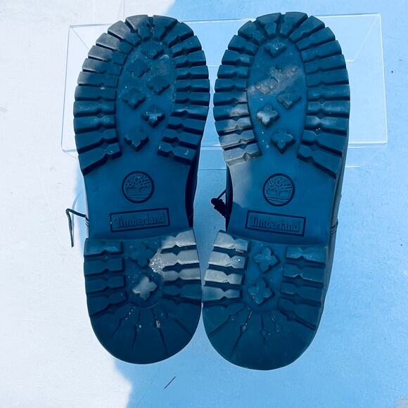 Timberland Women’s 6” Combat Boots 9 Jayne Leather W/ Lug Sole Padded Collar - Picture 5 of 7